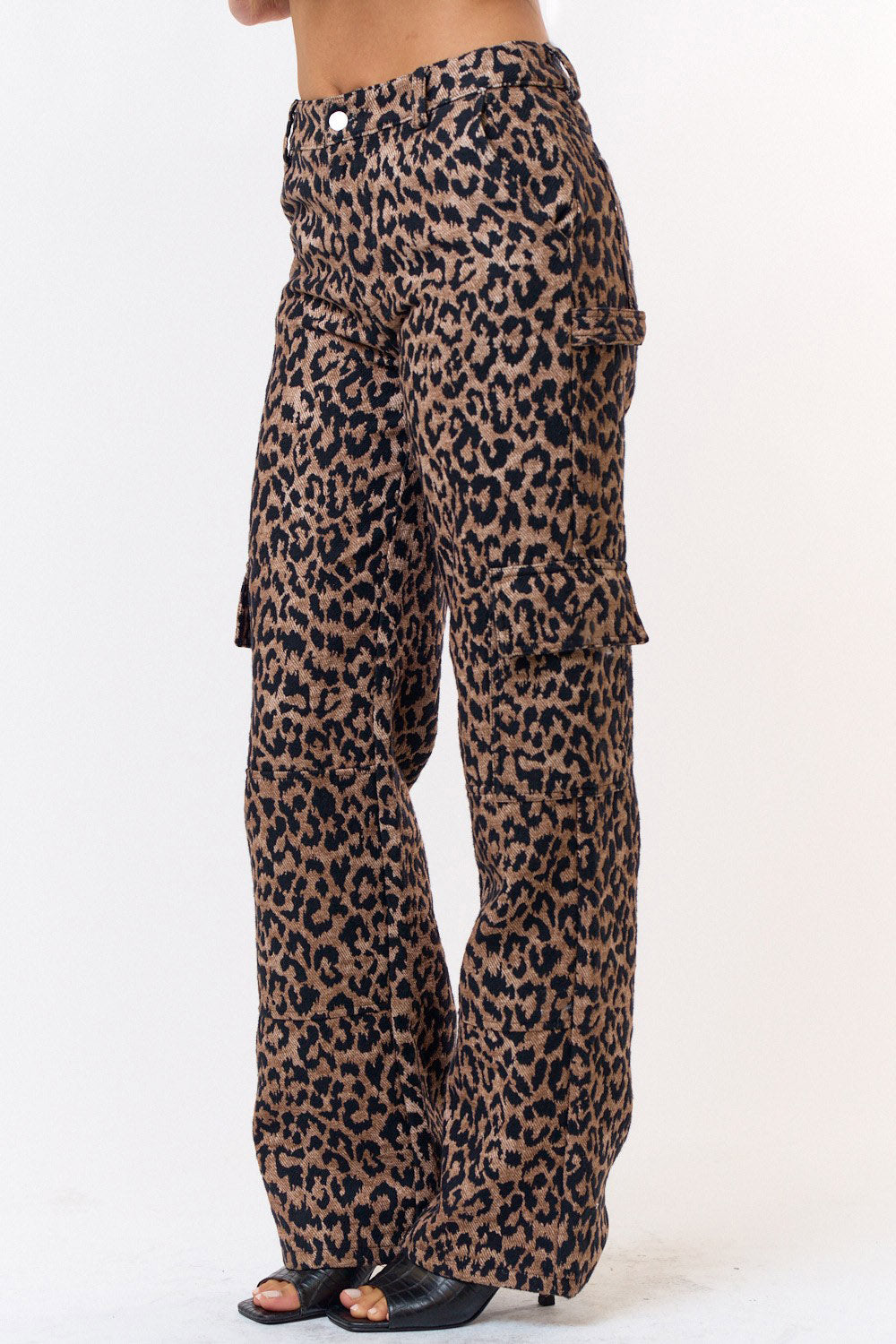 Leopard Cargo Pants