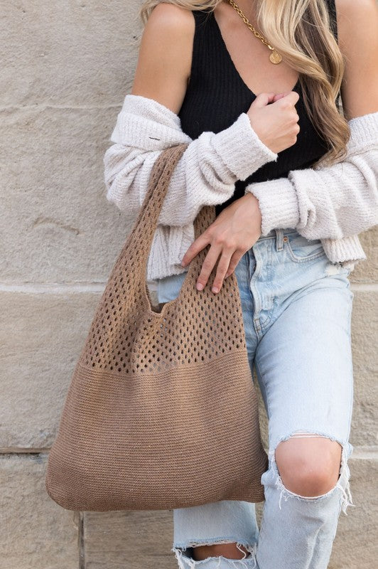 Knit Boho Bag