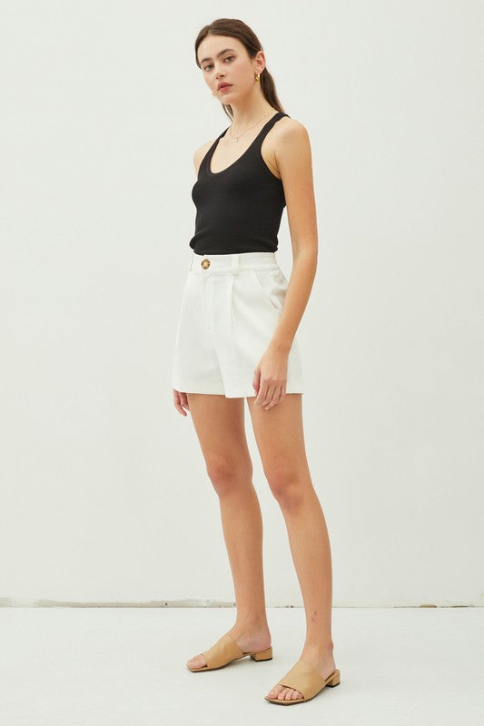 Classic Pleated Shorts