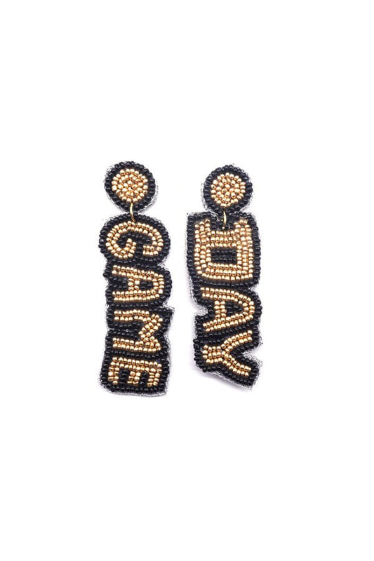 Game Day Beaded Earrings