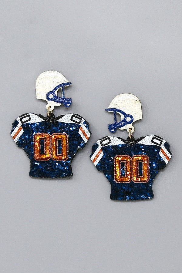 Glitter Jersey Earrings