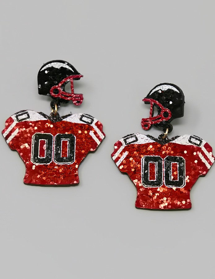 Glitter Jersey Earrings