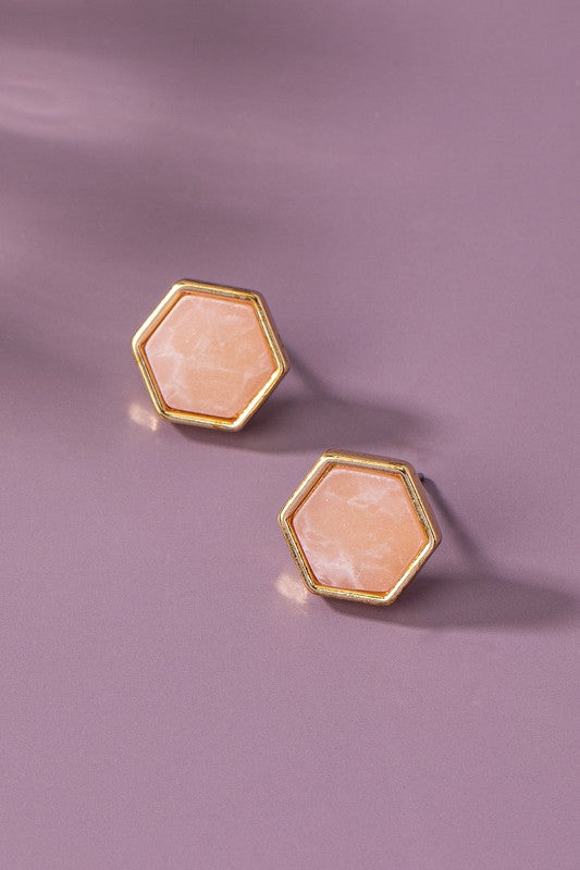 Hexagon Earrings