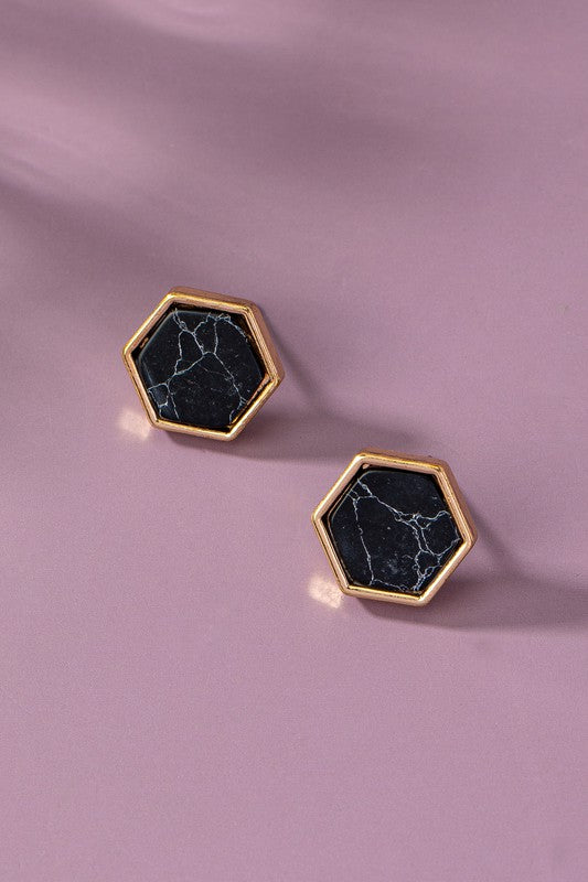 Hexagon Earrings