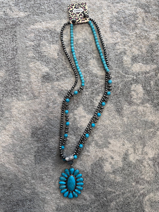 Turquoise Long Necklace