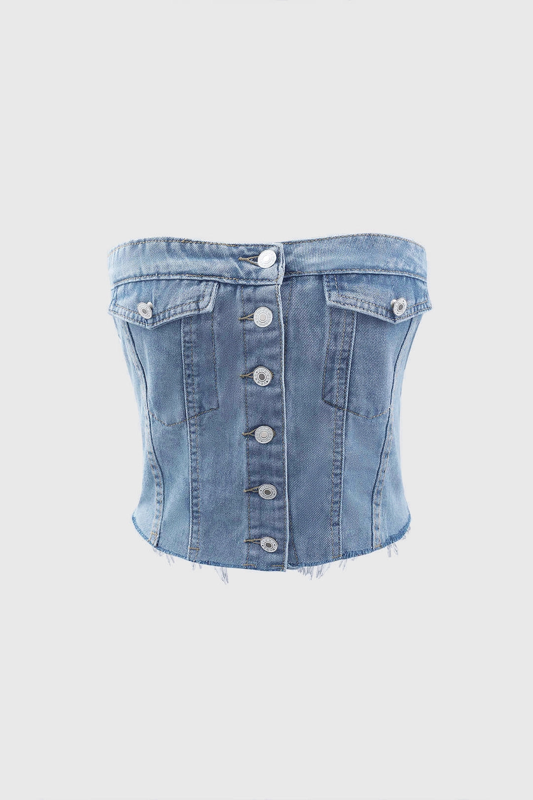 Denim Corset Top