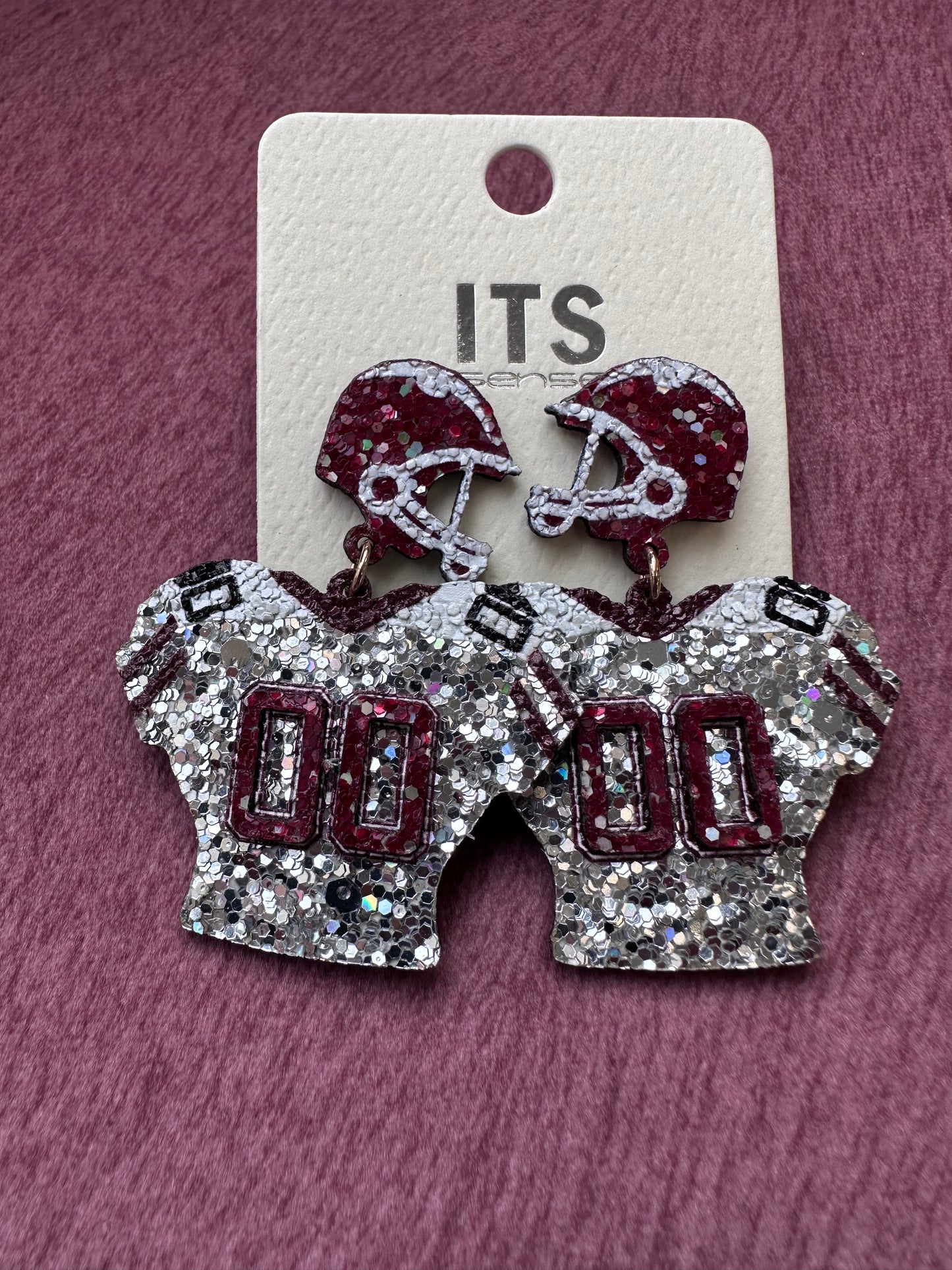 Glitter Jersey Earrings