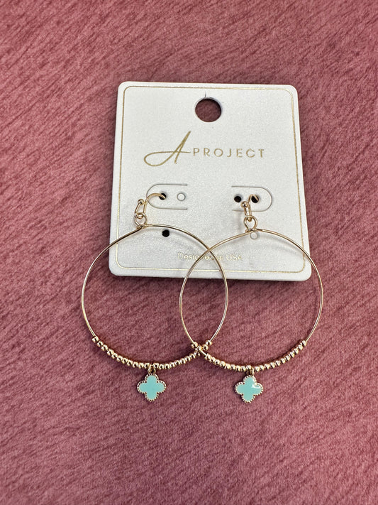 Bead & Hoop Earrings