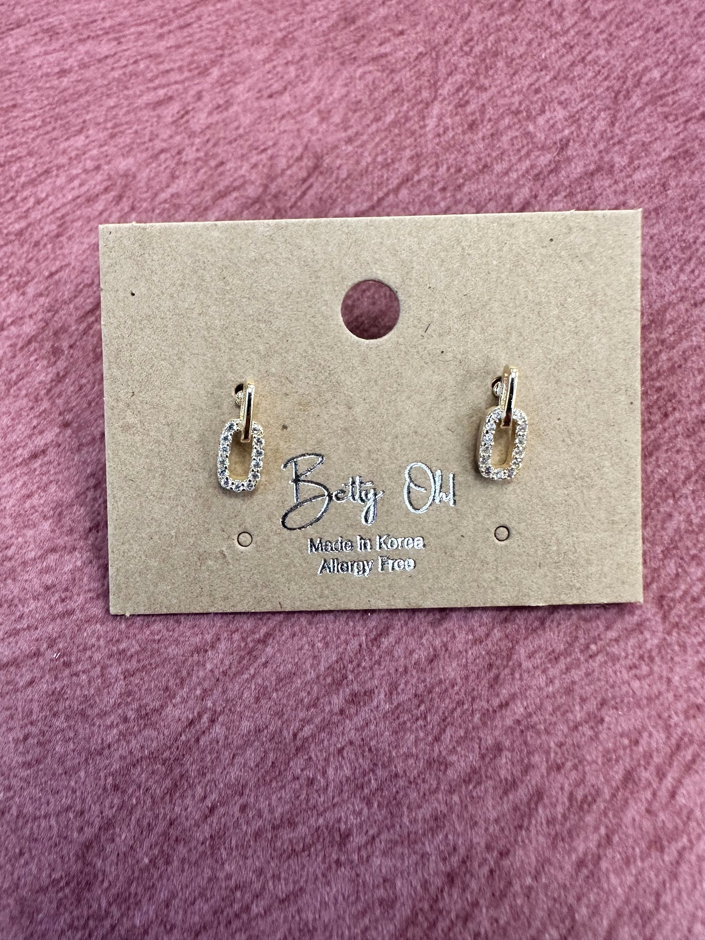 Gold Linked Earrings