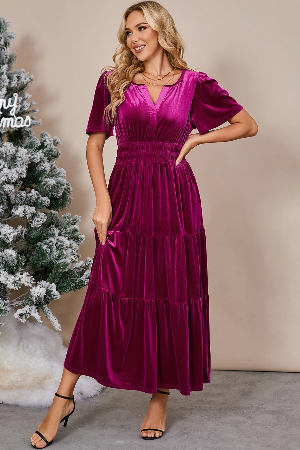 Velvet Maxi Dress