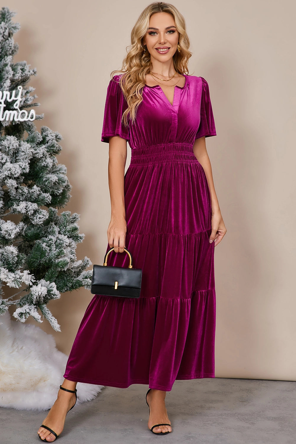 Velvet Maxi Dress